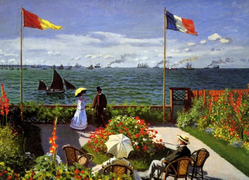 Terrasse Ã  Sainte-Adresse by Claude Monet